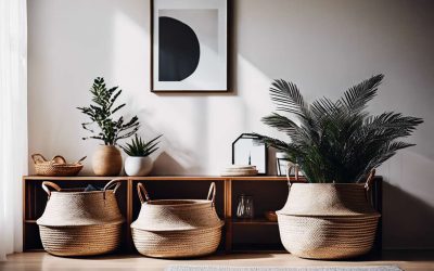 Tendance organisation : les paniers de rangement comme éléments déco