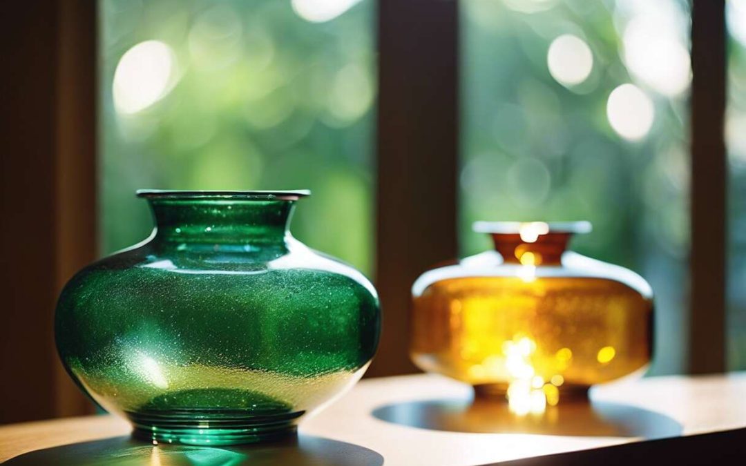 Verre recyclé en design : allier esthétique et responsabilité environnementale