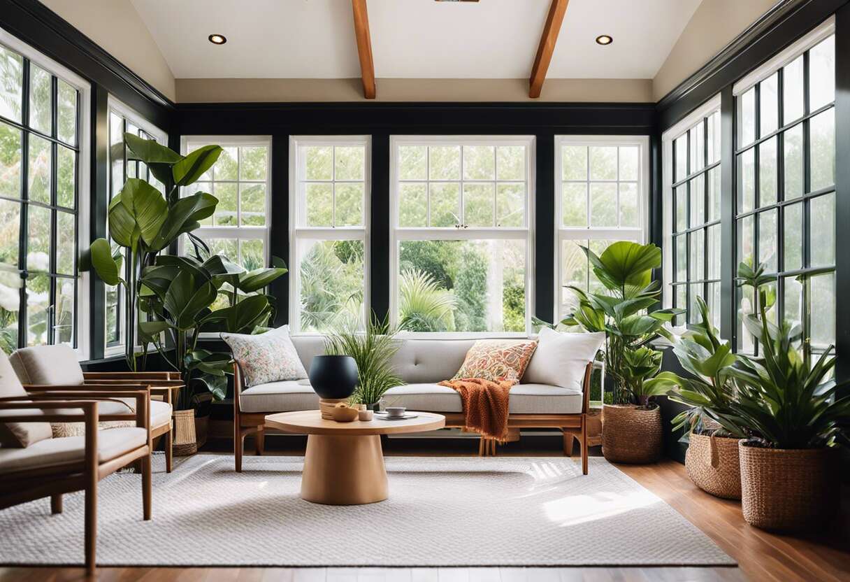 Définir la fonction de votre véranda : espace détente, bureau ou salle à manger ?