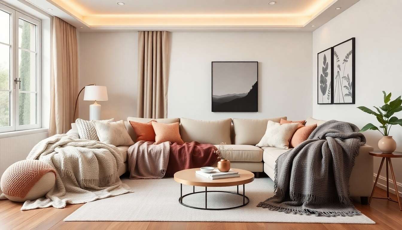 La palette de couleurs : harmoniser ses plaids avec son intérieur