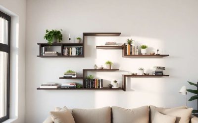 Optimiser l&rsquo;espace : solutions créatives avec des étagères murales design