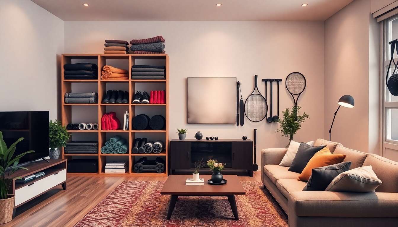 Solutions de rangement polyvalentes pour petits et grands équipements sportifs