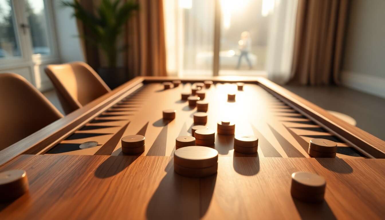 Un style intemporel : backgammon au style contemporain