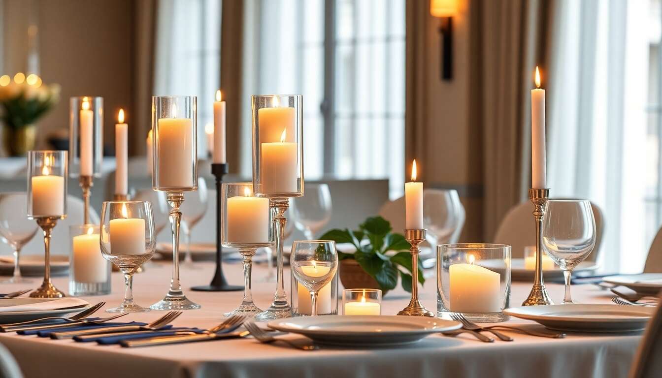 Bougeoirs modernes : illuminez votre table avec style