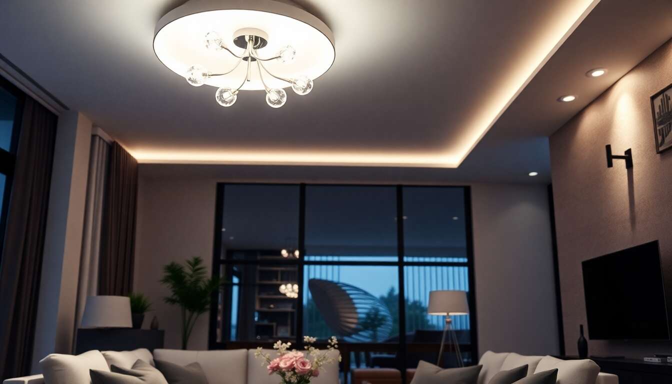 S&eacute;lectionner le plafonnier en fonction de la pi&egrave;ce