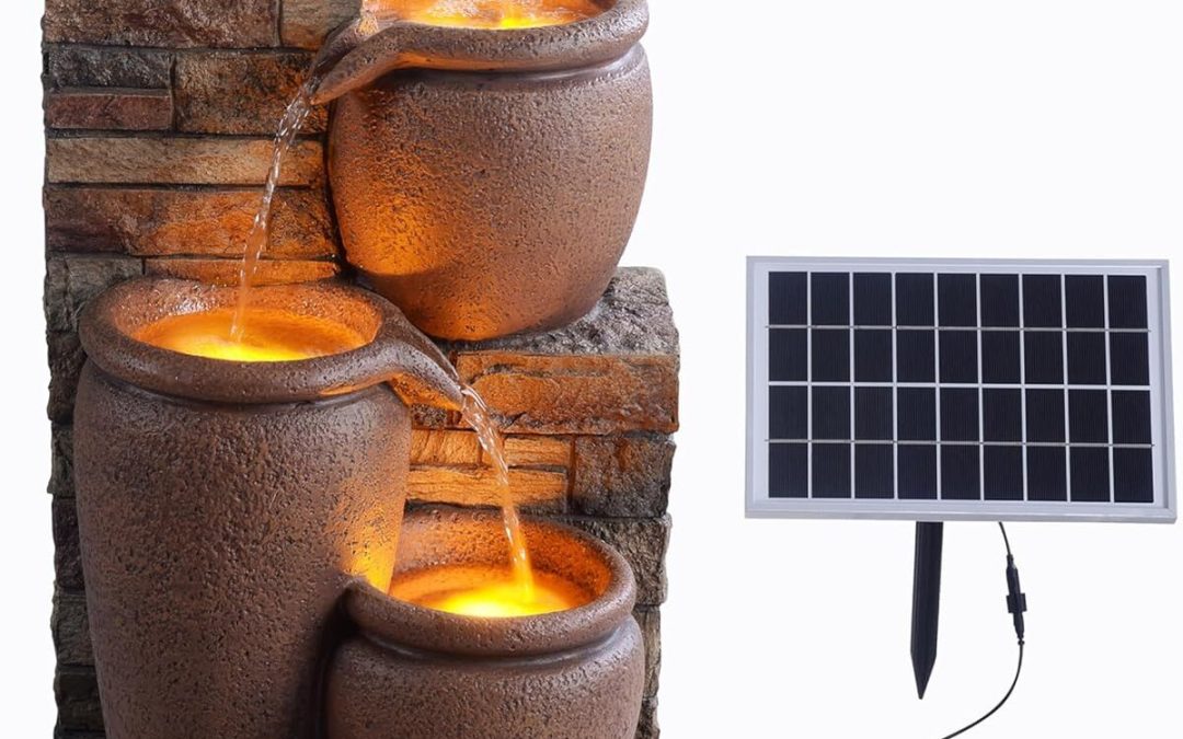 Avis fontaine à 4 étages LED Teamson Home