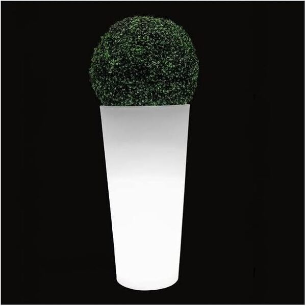 Pot de fleurs 90 cm avec lumière LED (lumière blanche, câble)