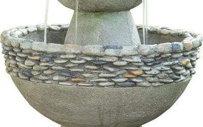 Avis : fontaine d&rsquo;eau Teamson Home, effet pierre 3 niveaux