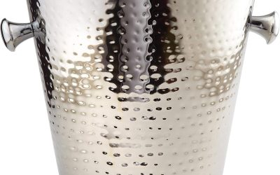 Test du seau à champagne en acier inoxydable Doublewall 22, 9 cm