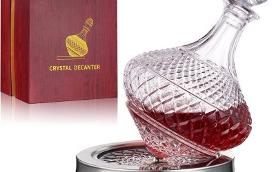 Avis sur le décanteur à vin rotatif Paysky Top Shelf : élégance en cristal