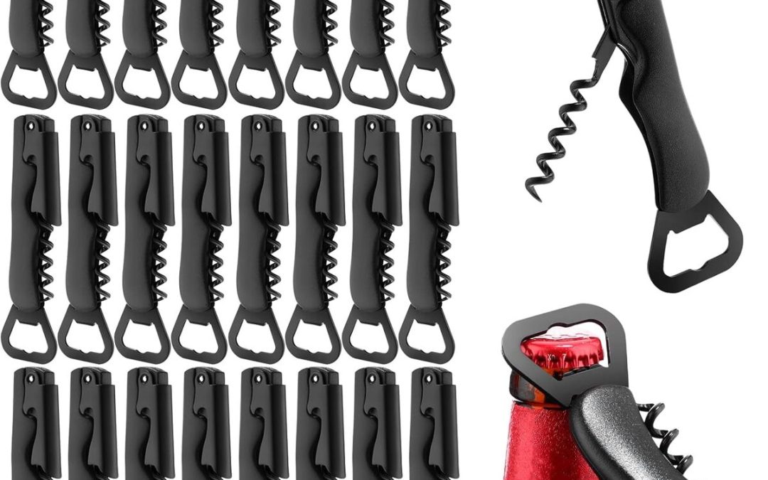 Test du lot de 24 tire-bouchon 3 en 1 Hushee en acier inoxydable