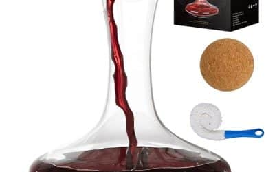 Avis sur la carafe à vin MWNI en cristal avec bouchon et brosse