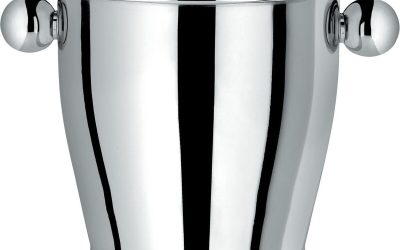 Test : seau à champagne Alessi CA72 en acier inoxydable brillant