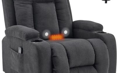 Test fauteuil relax électrique LEADZM noir : massage, chaleur et inclinaison