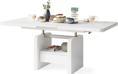 Test : table basse moderne All4All, modèle 120×75 cm blanche