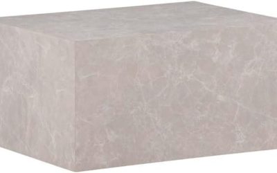 Test de la table basse York ebuy24 aspect marbre 80×60 cm