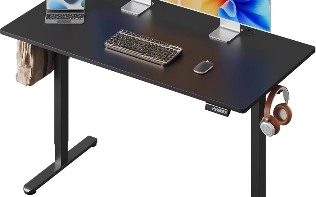 Test : bureau assis debout électrique DEVAISE 140x70 cm noir