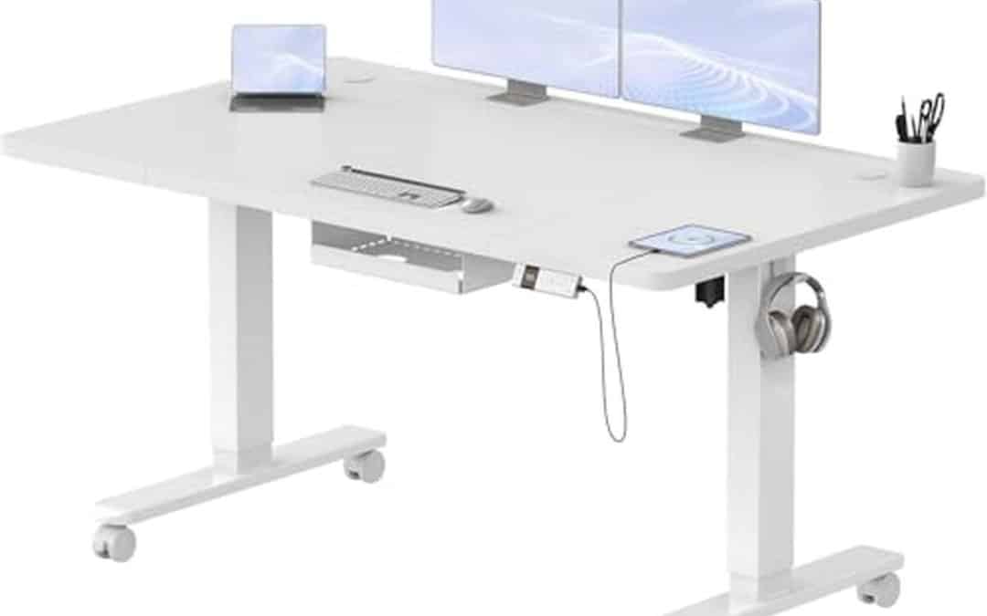 Test du bureau assis debout électrique Airfish 140x80 cm : réglable et pratique