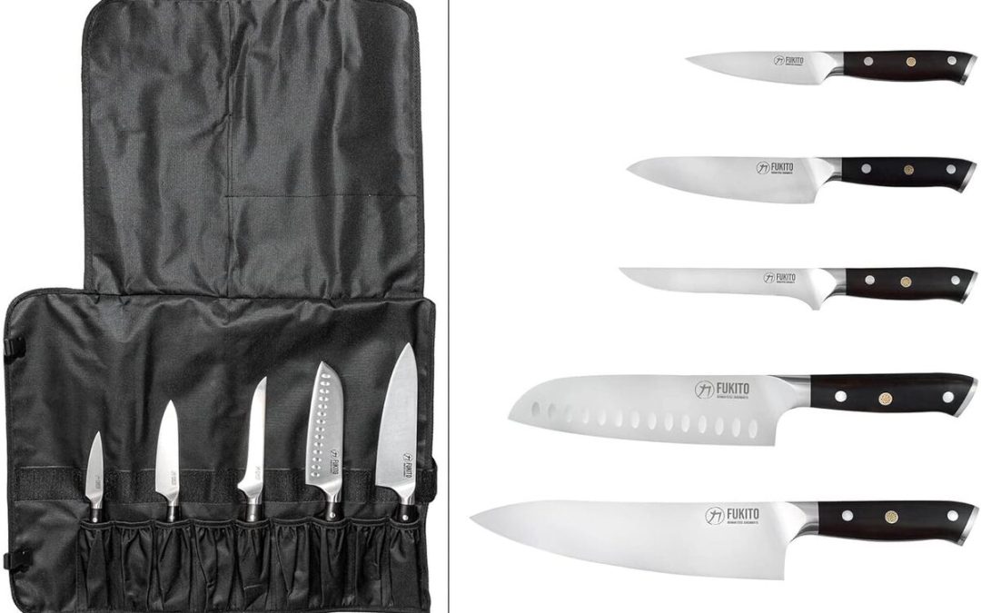 Test : mallette Fukito Ebène X50 - 5 couteaux japonais en acier inoxydable