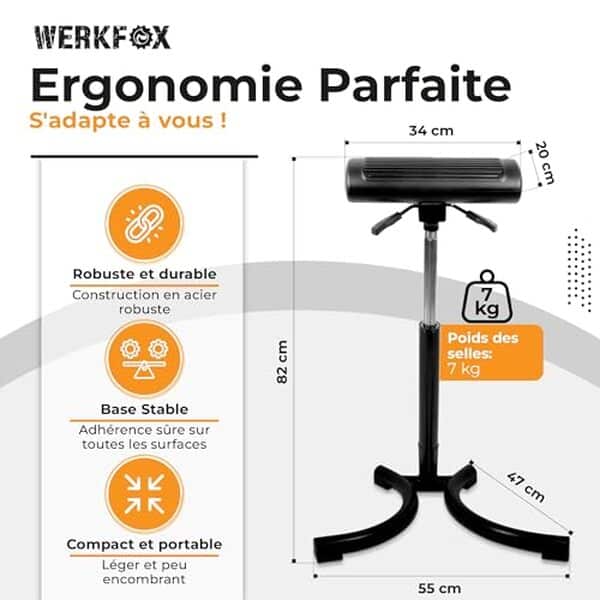 Découvrez le test complet du tabouret ergonomique werkfox, idéal pour un confort optimal à l'atelier et au bureau. Ajustable, robuste et design, ce siège booste la productivité sans compromis sur le bien-être.