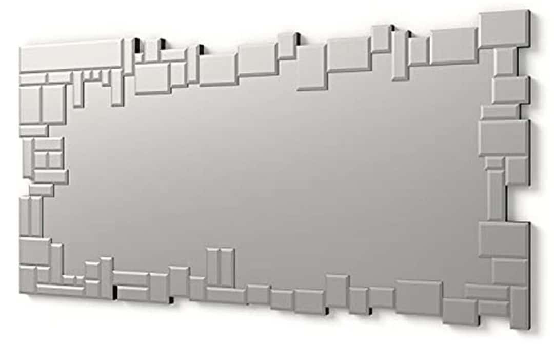 Avis : miroir décoratif DekoArte E023, design moderne argenté