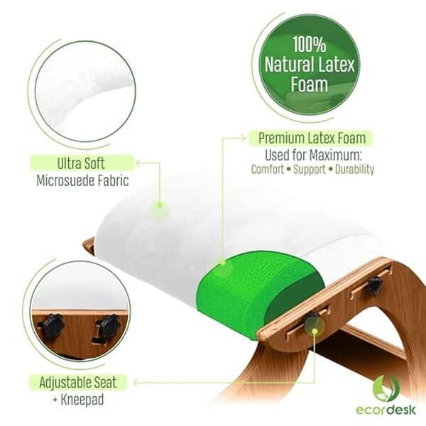 Découvrez notre avis sur la chaise ergonomique à genoux Ecordesk avec mousse en latex naturel pour un confort optimal et un bien-être amélioré au quotidien.