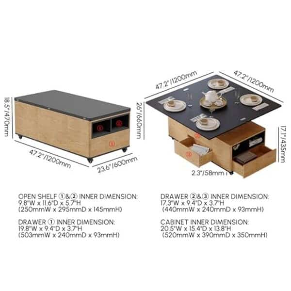 Découvrez tous les avantages de la table basse relevable Homary : polyvalence, design élégant et espace de rangement caché pour optimiser votre intérieur.