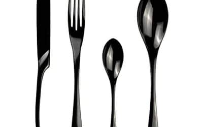 Ménagère design noire Zitello : test et avis sur le set de 24 pièces