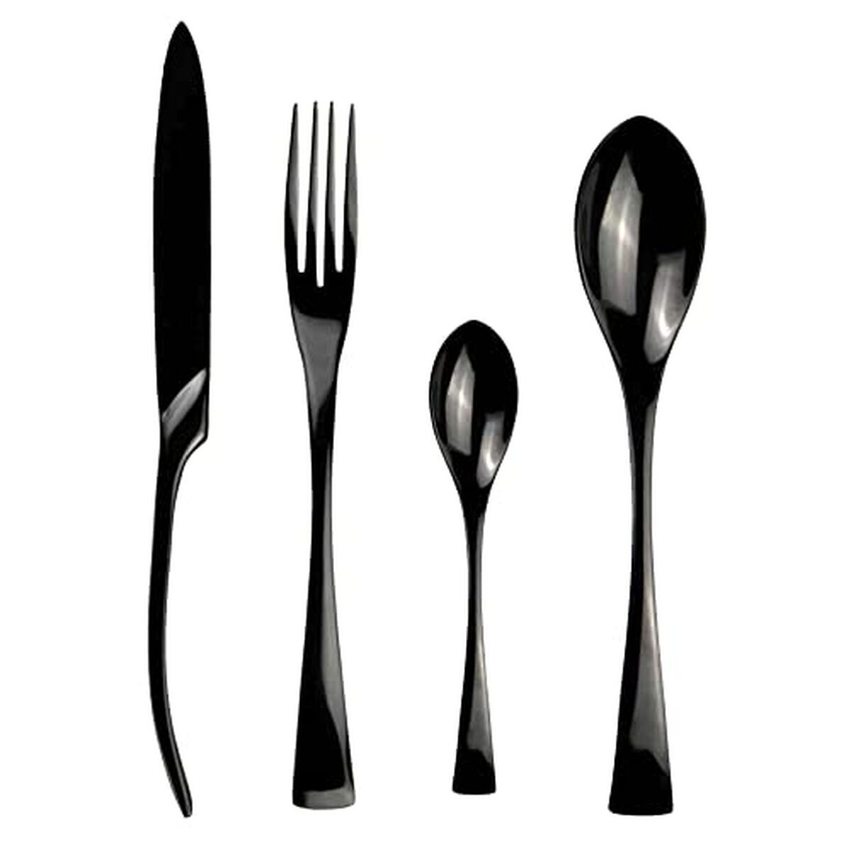 Ménagère design noire Zitello : test et avis sur le set de 24 pièces