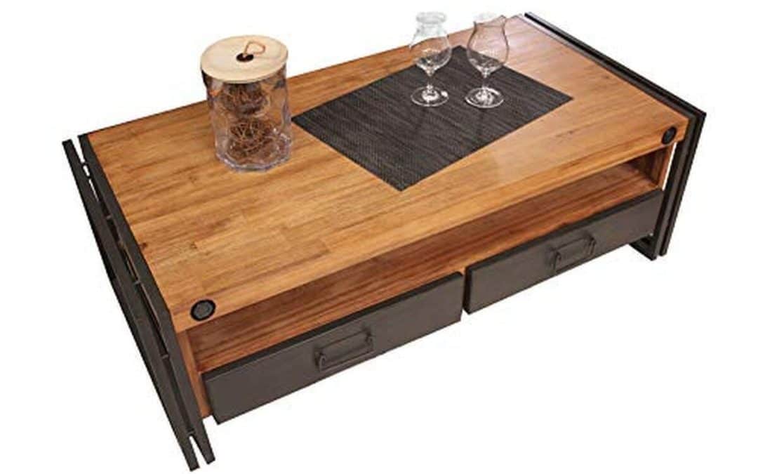 Test de la table basse style industriel Meubletmoi