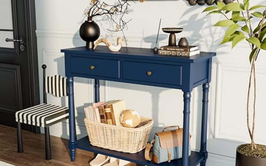 Test de la table console MIAUWUUFHOME JJ-SFZ-004-BL bleu