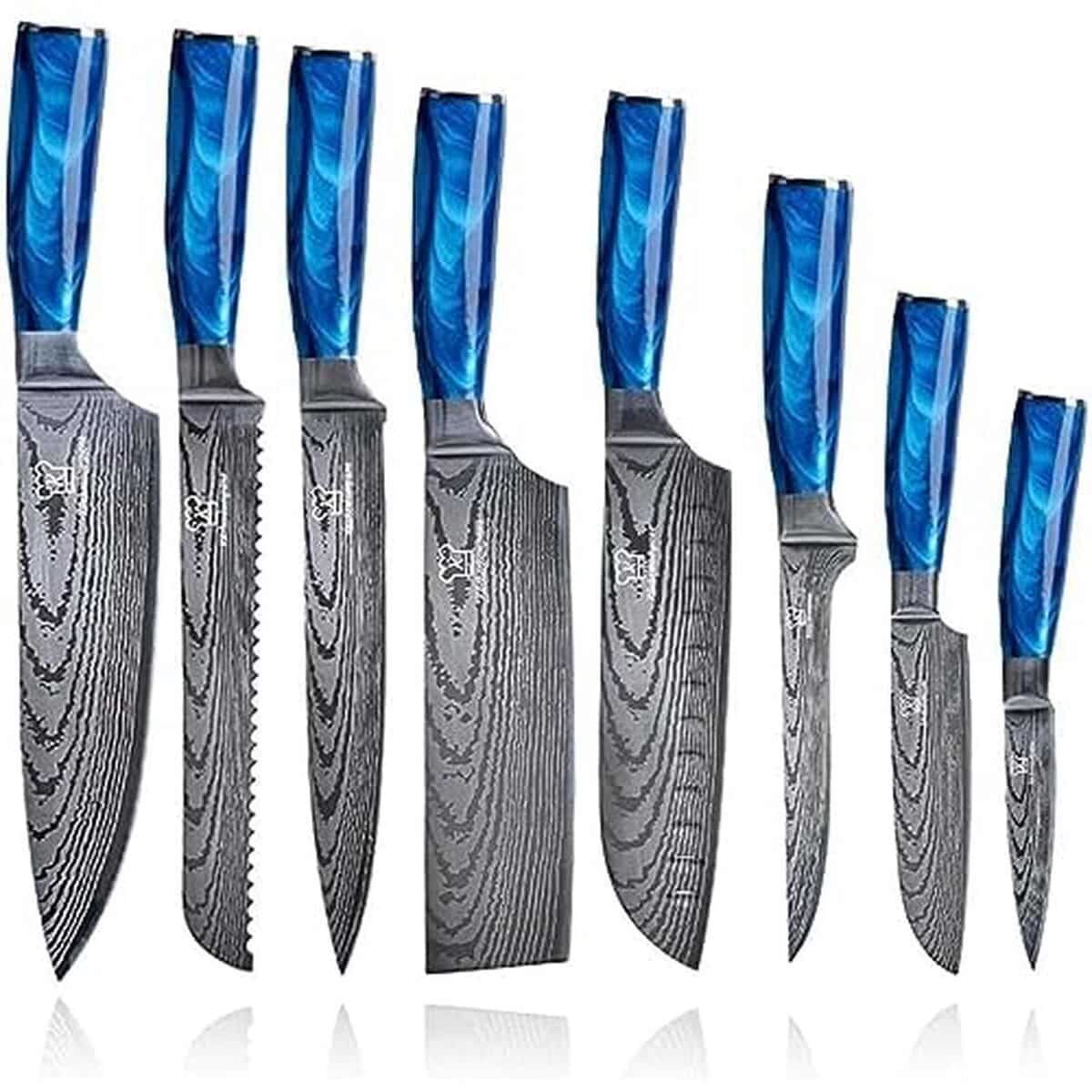 Test du set de couteaux asiatiques Küchenkompane Shiburu en acier inoxydable