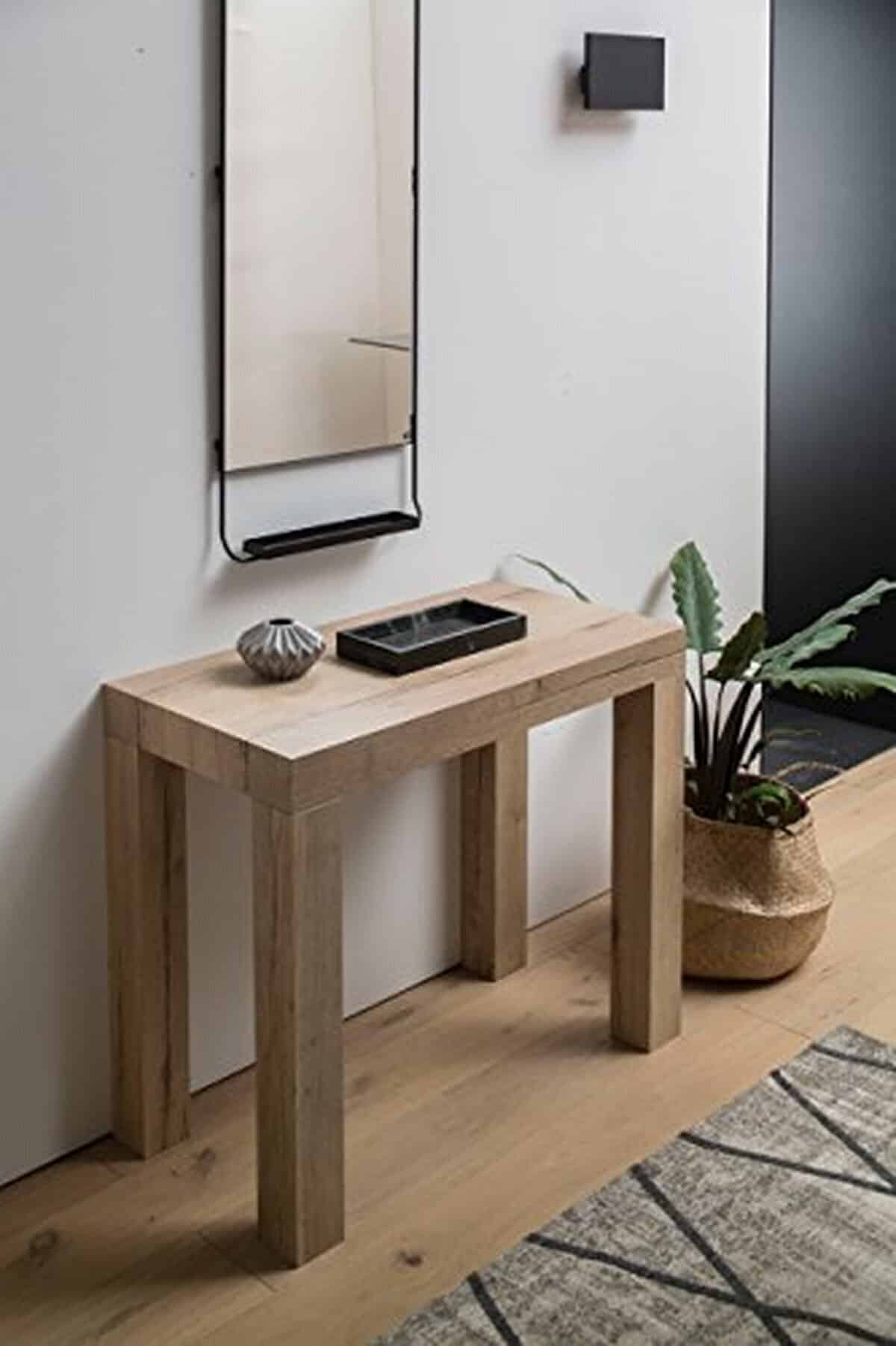 Test : table console icreo Atena extensible en chêne naturel