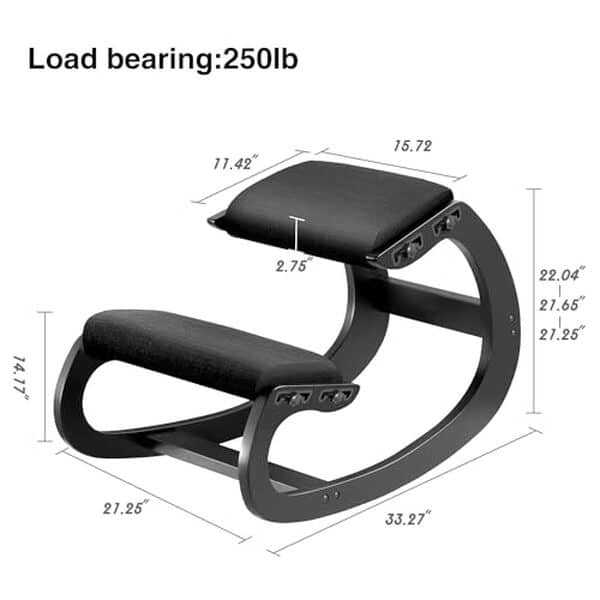 Découvrez comment la chaise ergonomique MallVitally noire à bascule peut transformer votre posture et votre bien-être au quotidien
