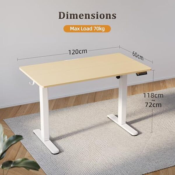 Découvrez notre test complet du bureau électrique réglable Claiks 120 x 60 cm : performance, design, ergonomie, tout ce qu'il faut savoir avant d'acheter  !