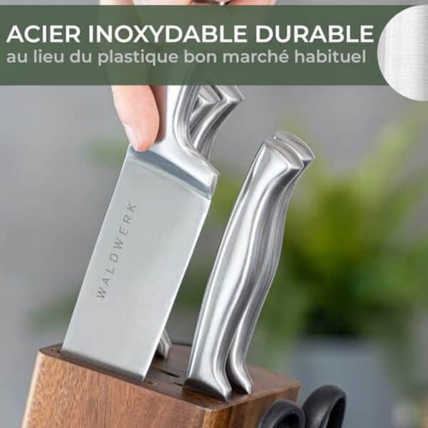 Découvrez notre test détaillé des couteaux waldwerk avec bloc et aiguiseur intégré pour une expérience culinaire optimale.