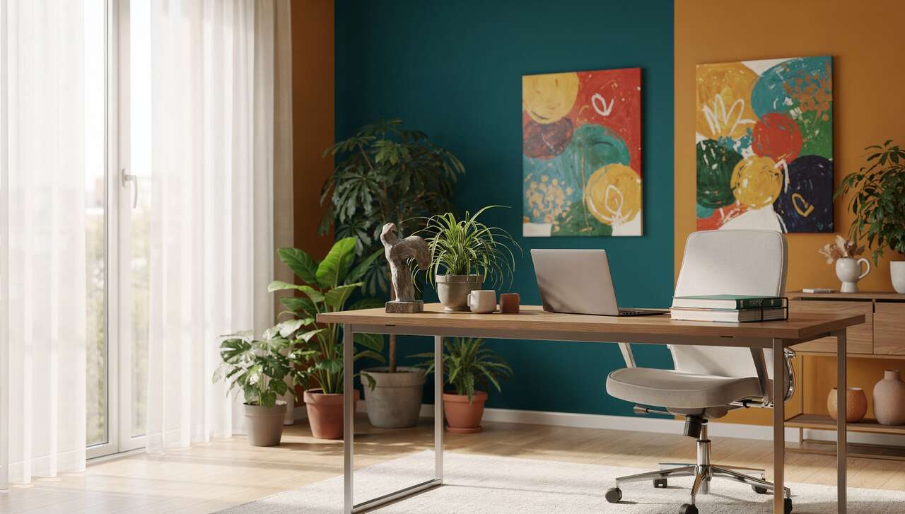 Sélectionner des couleurs stimulantes pour le bureau