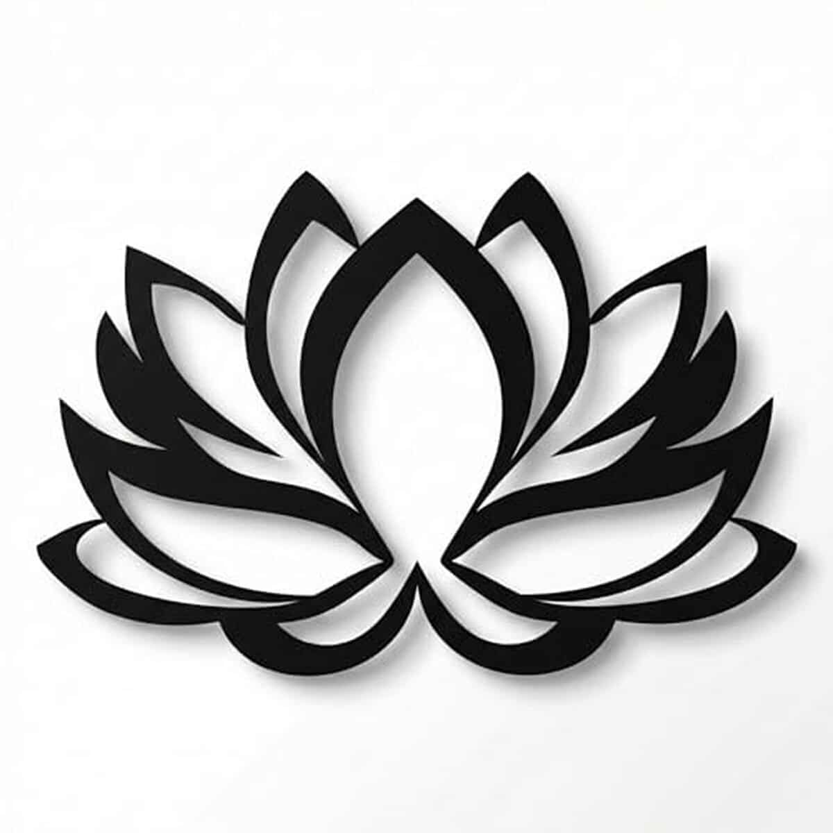 Avis : décoration murale 3D en métal Dekadron - fleur de lotus