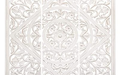 Avis : plaques murales en bois style vintage blanc antique