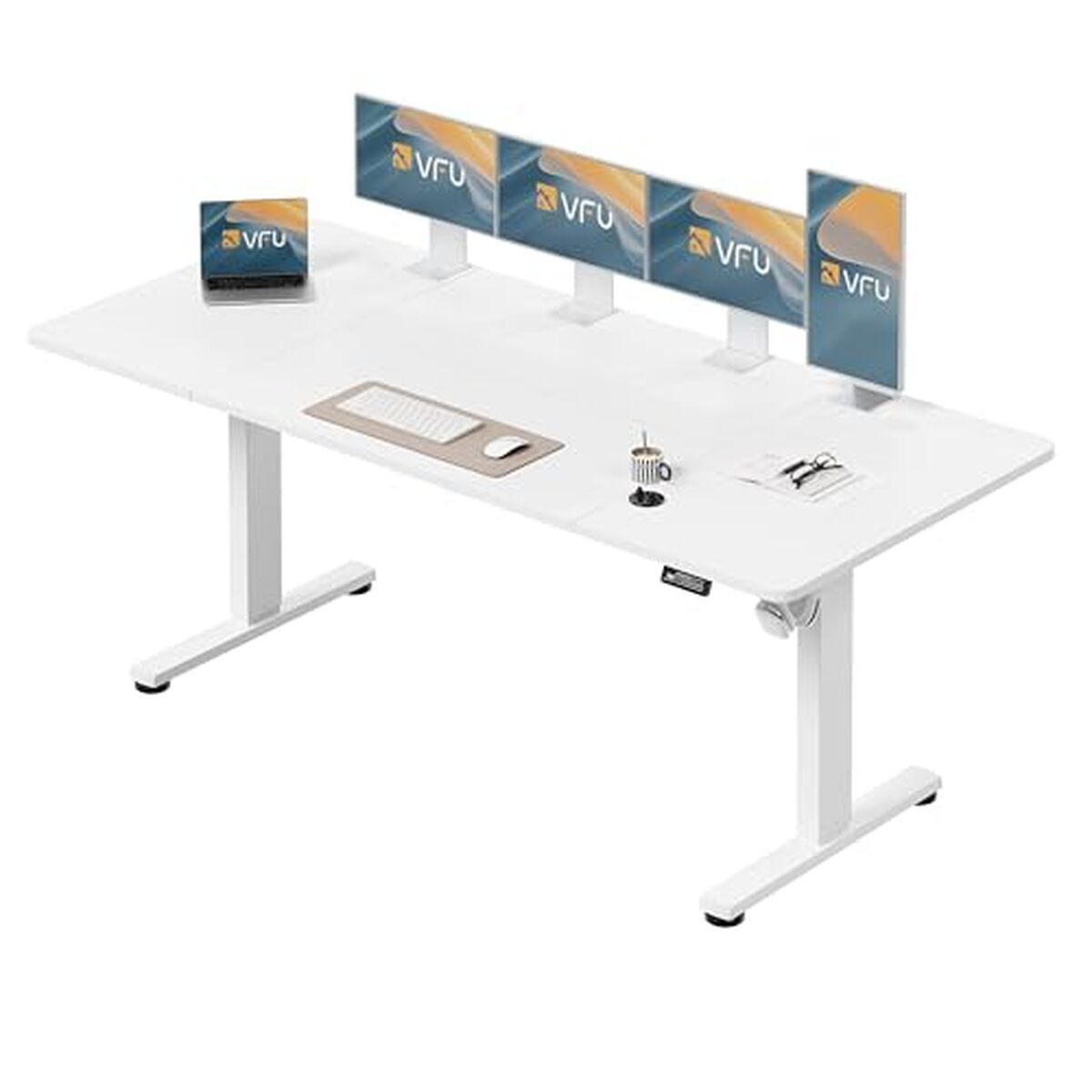 Test : bureau électrique assis debout VFU 200 x 80 cm blanc