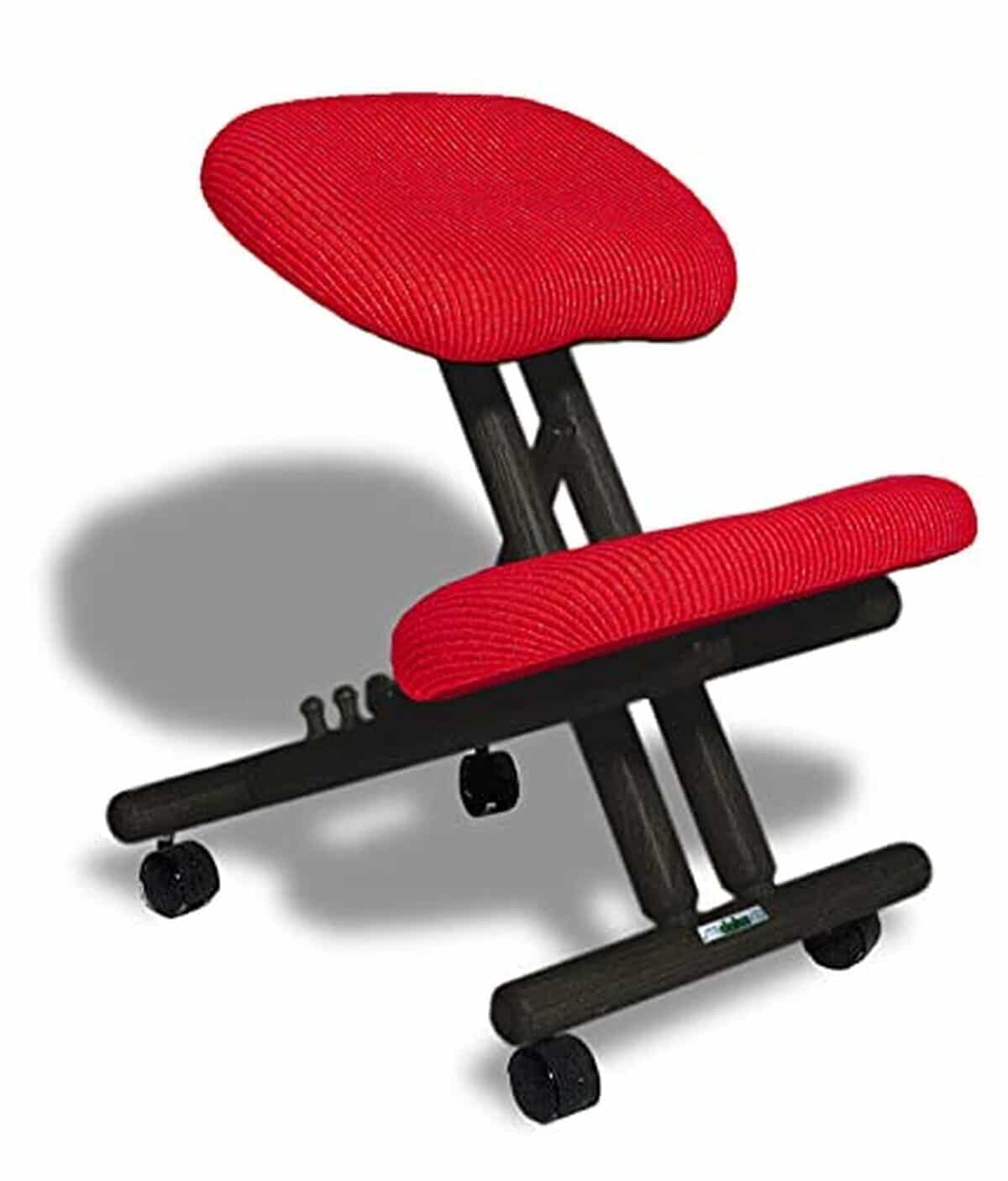 Test chaise ergonomique cinius noire/rouge
