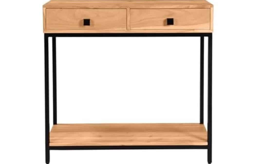 Test : console Miliboo Axelle bois et métal, 80 cm