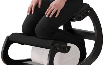Test de la chaise ergonomique MallVitally à bascule noire : améliorez votre posture