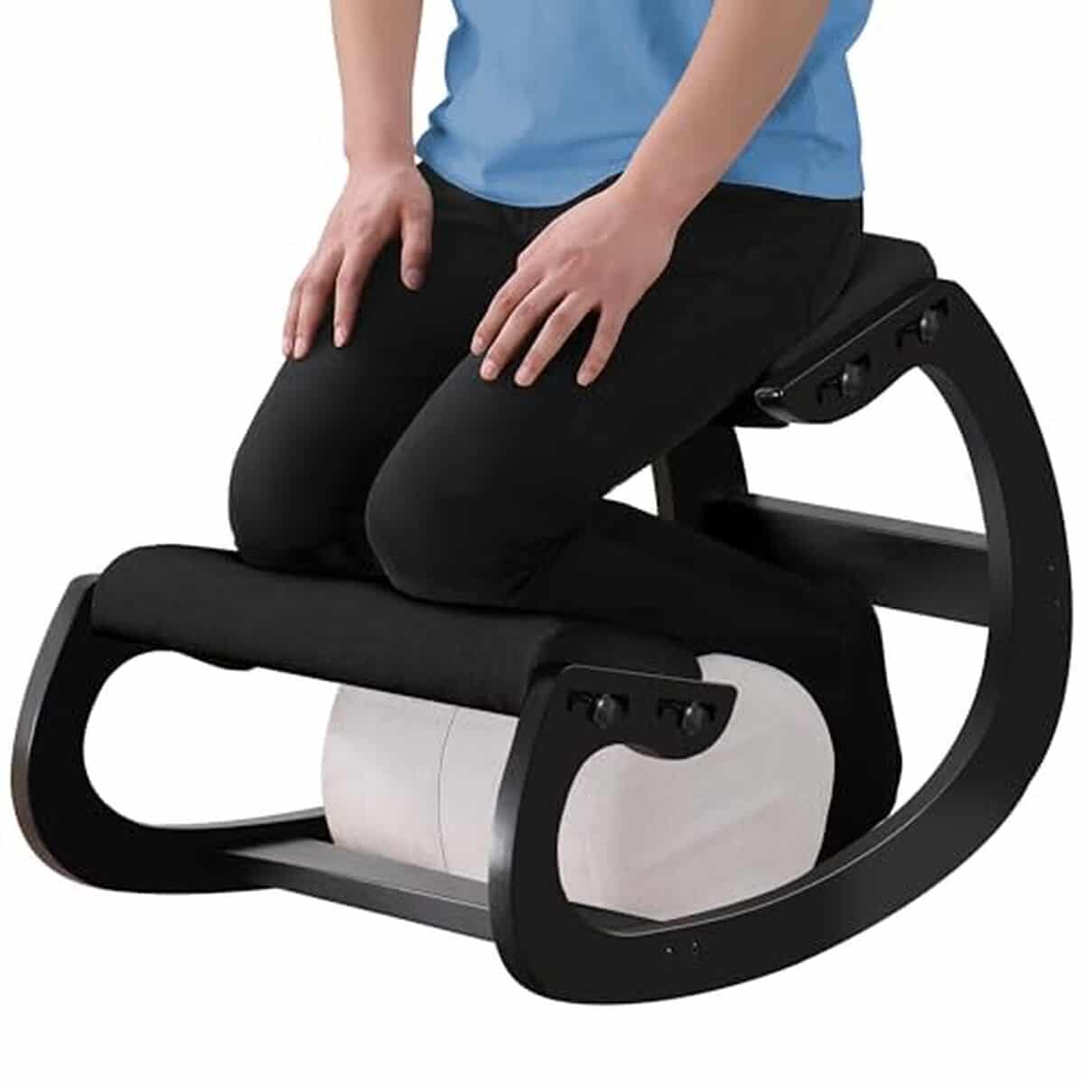 Test de la chaise ergonomique MallVitally à bascule noire : améliorez votre posture