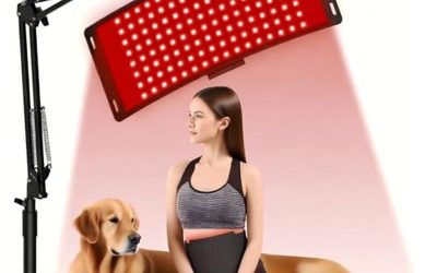 Test de la lampe de luminothérapie rouge et infrarouge avec ceinture et support