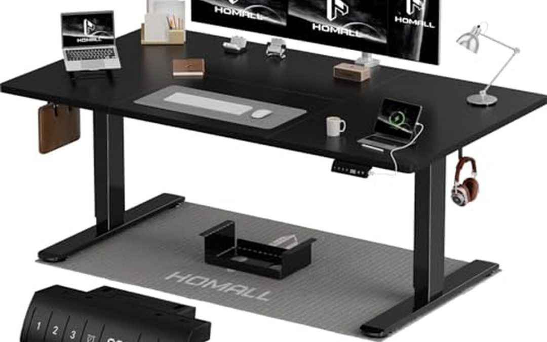 Test du bureau réglable électrique Homall : confort et technologie