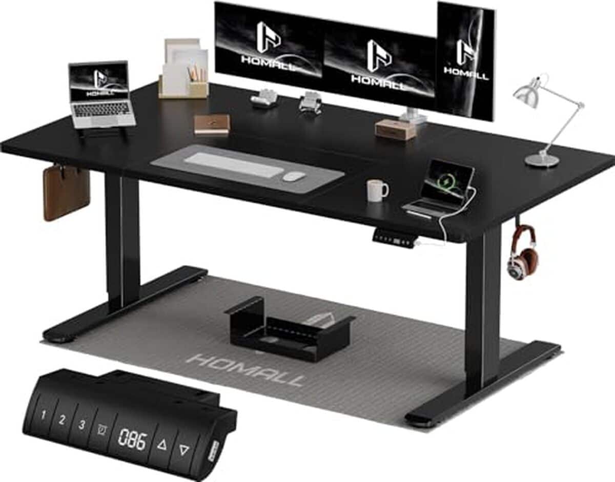 Test du bureau réglable électrique Homall : confort et technologie