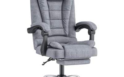 Test : fauteuil de bureau naspaluro avec repose-pieds télescopique