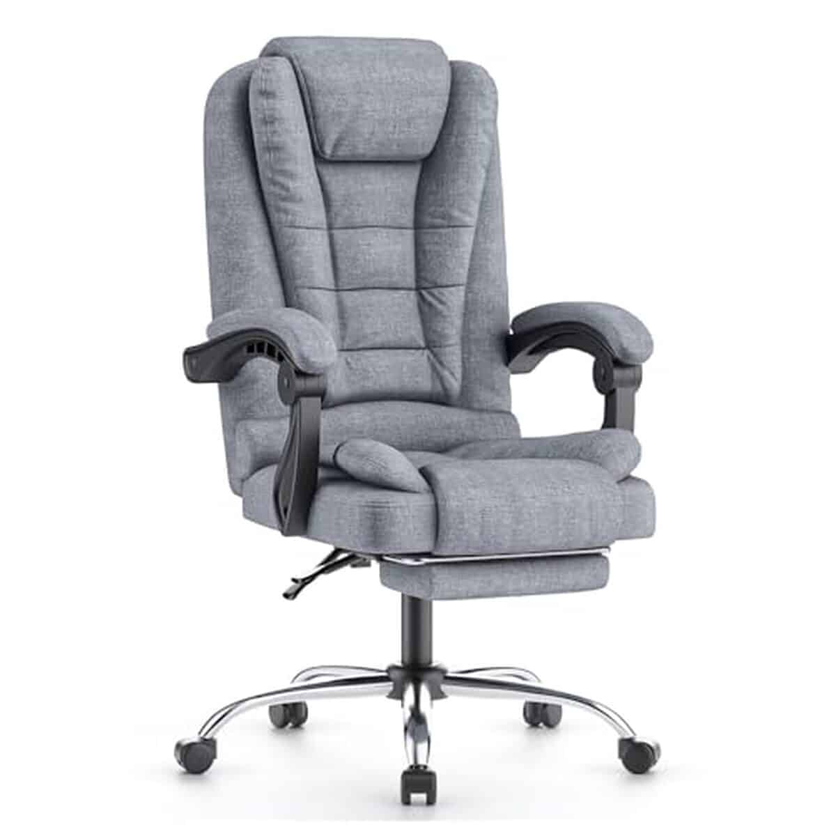 Test : fauteuil de bureau naspaluro avec repose-pieds télescopique