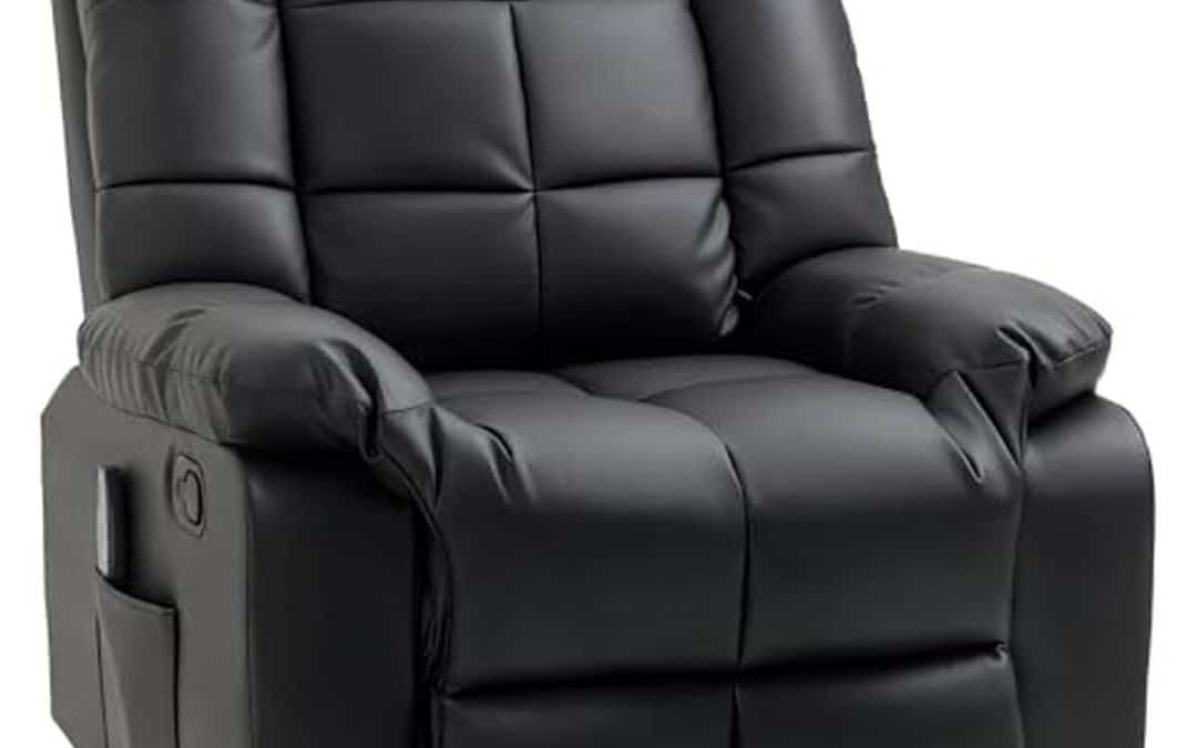 Test fauteuil relaxant HOMCOM 700-124V91BK : massage et confort